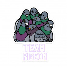 Team Pigeon - bubble-free stickers